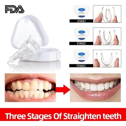 Dental Tooth Orthodontic Silicone Appliance Trainer Teeth Retainer Bruxism Mouth Guard Teeth Straightener Tray