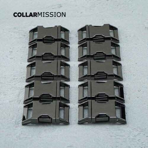 100pcs/lot Heavy duty DIY dog collar buckle release buckle for 25mm Gun Black sewing Paracord Leathercraft handmade parts CK25QH