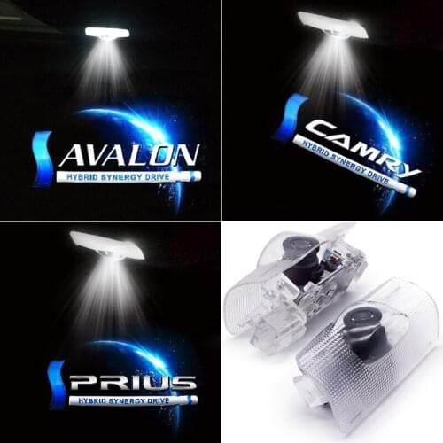 LED Luces Car Door Welcome Light Projector For AVALON 2005 - 2021 Prius 2005-2012 Camry 2006 - 2021 For Land Cruiser 2008-2018