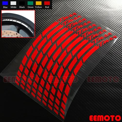 16 X Wheels Rims Tire Decals Reflective Stickers Stripes Waterproof Motorcycle For TMAX 500 530 TMAX500 TMAX530