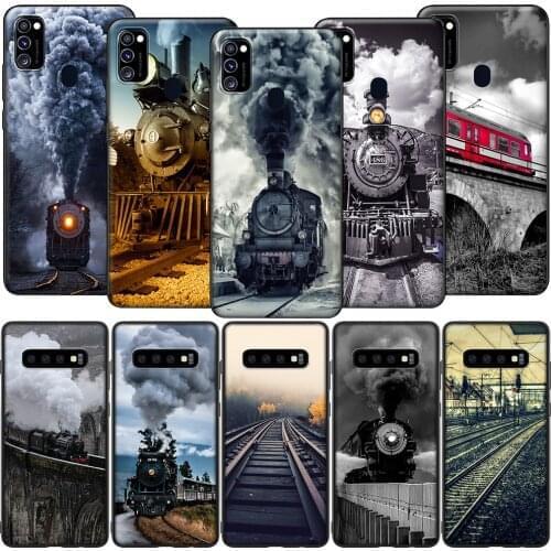 GX254 Vintage Train Railway Travel Case for Samsung A10S A20S A40S A50S A70S A51 A71 A81 A91 M11 M30S M31S M21 M51 A02S A42