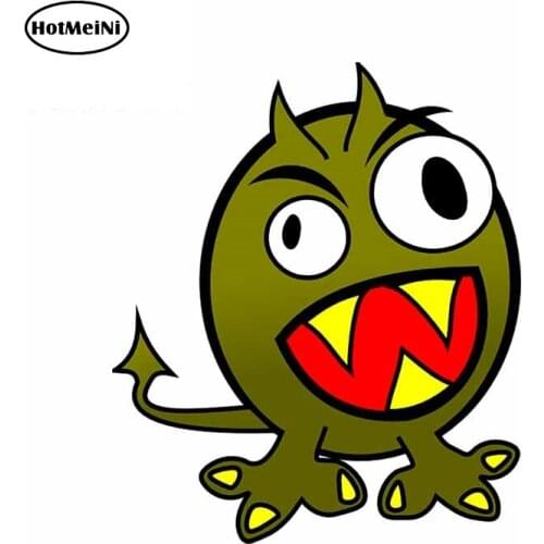 HotMeiNi 13cm x 11cm Cartoon Molumen Monster Funny Car Stickers and Decals Car Door Protector JDM Laptop Decoration