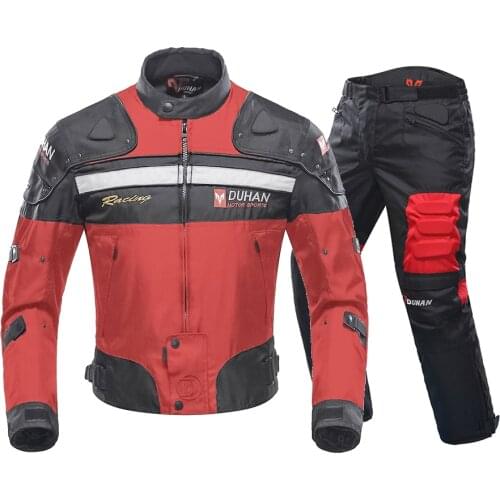 DUHAN Motorcycle Protective Gear Jacket CE Protection Rider Coat Moto equipment Armor Motocross Full Body Clothing Racing Suit