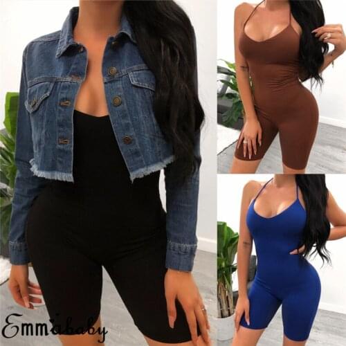 Women Jumpsuit Shorts Fitness Workout Gym Sport Playsuits Athletic Leggings