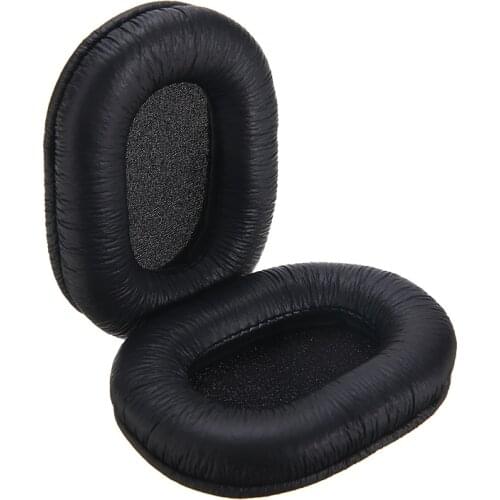 1pair Replacement Ear Pads Artificial Leather Black Ear Cushions For Sony MDR7506 MDR-7506 MDR-V6 Headphone