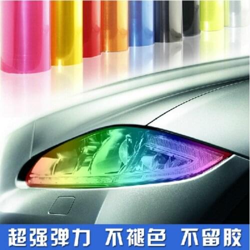 10M Magic Car Chameleon Headlamp Film Colorful Transparent Tail Film Rainbow Car Whole Body Or Smooth Face Furniture Computer