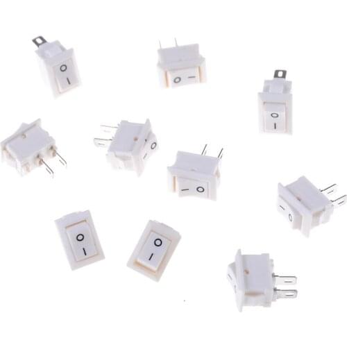 10pcs/lot 15x10mm 2PIN SPST ON/OFF KCD11 3A/250V Car Dash Dashboard Truck RV ATV Boat Rocker Switch