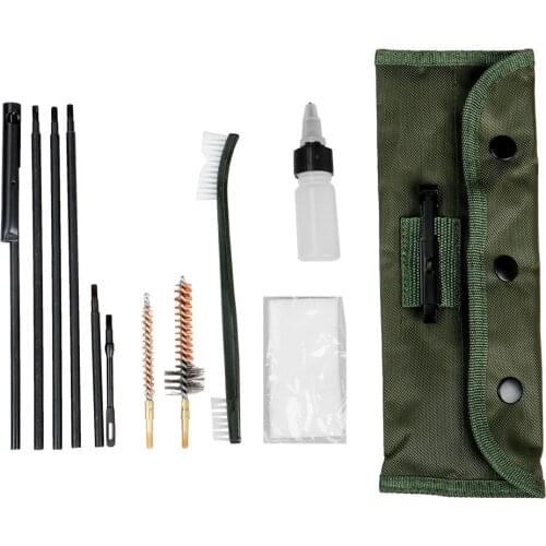 AR-15 / M16 Gun Cleaning Kit Universal Butt Stock Cleaning Kits For all M16 and AR15 Variants Tactical Rifle Gun Brushes
