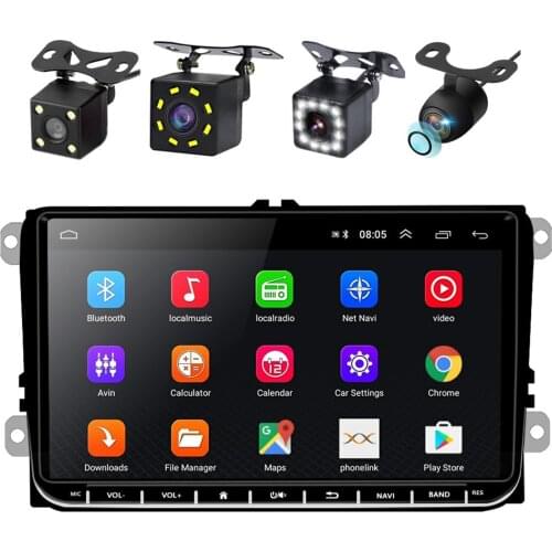 Android 9.0 2 Din Car Radio Android Stereo GPS Navigation Car Multimedia Player For Vw Passat B5 B6 B7 CC Tiguana Touran