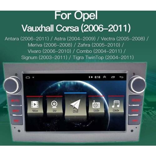 For Opel Android 9.1 Car Multimedia Radio Video Player GPS Navigation 7'' Astra Vectra Antara Zafira Corsa Combo 2 Din