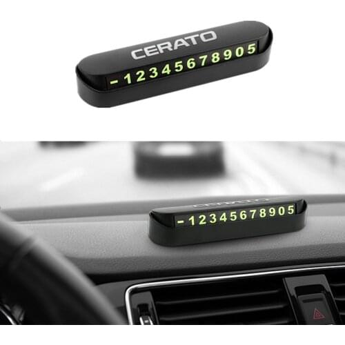 Car Temporary Parking Card Phone Number Card Plate Sticker for KIA Cerato k3 Cerato 2 Cerato 3 Accessories