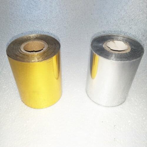 Free Ship 2 Rolls(gold and slilver) Hot Foil Stamping Paper Heat Transfer Anodized Gilded Paper with Shipping Cost Fee