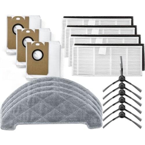 For Proscenic M7 Pro M7 MAX Robot Vacuum Cleaner Side Brush HEPA Filter Mop Cloth Dust Bag Replacement Accessories