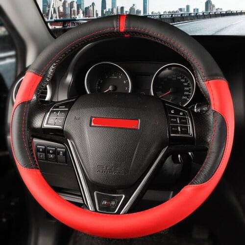 Real Leather 4 Seasons Protective Steering Wheel Cover For Great Wall Haval H6H2SH4 H7H8H9F5F7X CAB211A