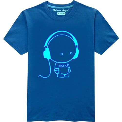 Beloved Angel Toddler Boys Luminous Tshirts Girl Tshirt Children Tops Short Sleeve T Shirt For Boys Kids Clothes