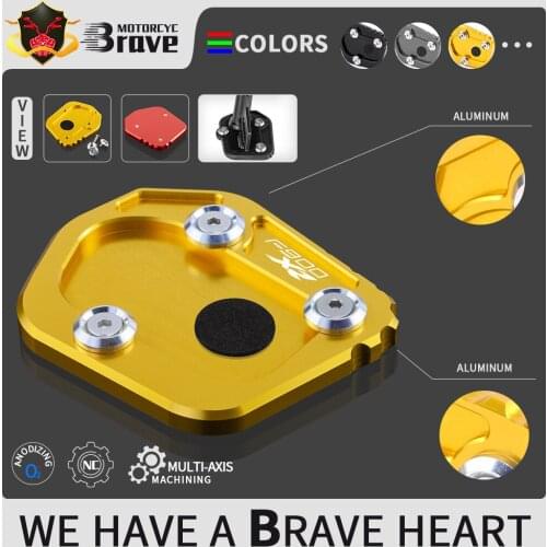 For BMW F900R F900XR 2020 Kickstand Foot Side Stand Extension Pad Support Plate Suitable F 900 R XR 900R 900XR