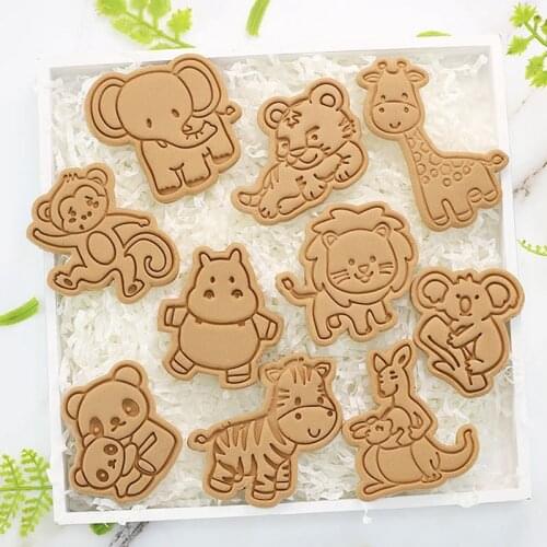 Animal Cartoon Cookie Mold Animal Cartoon Tiger Panda Koala Hippo Cookie Mold For Cookie Baking Home Kitchen Tools