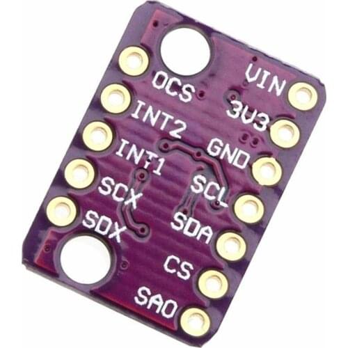 Gy-lsm6ds3 Lsm6ds3 Accelerometer Gyro Embedded Digital Temperature Sensor Module Spi Iic I2c Interface Module 8kb Fifo Buffer 5v