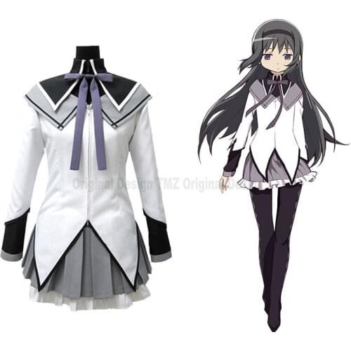 Anime Puella Magi Madoka Magica Akemi Homura Cosplay Costume Clothing Customization