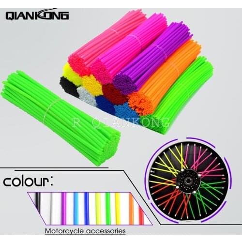 Motocross Wheel RIM SPOKE Shrouds SKINS for HONDA CR125R SUZUKI RMZ250 YAMAHA WR450F 300EXC KAWASAKI KDX250 KX125