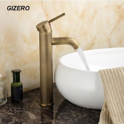 Bathroom Basin Faucet Antique Copper Finished Hot And Cold Vessel Sink Mixer Taps torneira banheiro ZR183