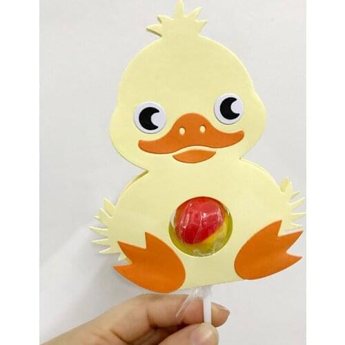 Metal cutting die duck lillipop holder craft scrapbook card decorative die template for diy album paper card die stencil