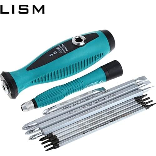 Multifuntional Slotted Phillips Screwdriver Combinate Screwdriver Set Hand Tools Electronic Product Repair Tools Kit With Handle