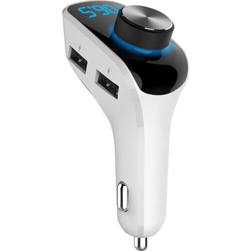 Bluetooth MP3 Player Car Kit with AUX Output 3 USB Ports Qick Charger FM Transmitter Radio Receiver Hands-free Calling