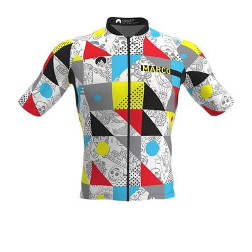 Slopline Mens Cycling Jersey Summer Bicycle Team Sports Breathable Shirt MTB Short Sleeve Uniform Printed Animals Triathlon Top