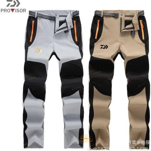 DAIWA Mens Outdoor Quick Dry Pants Recreational Fishing Waterproof Pants Breathable Pants for Autumn Mountaineering