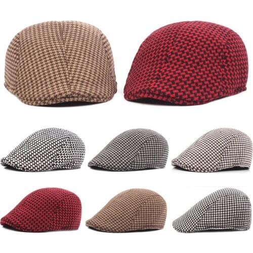 Mens Stylish Pattern Cotton Beret Hat Golf Driving Hats Newsboy Cabbie Cap HATCS0343