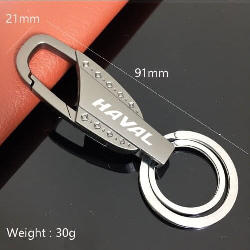 2021 new four-pointed stars car waist buckle alloy metal keychain key ring for haval h1/h6/h9 haval h9 2020 f7x car Accessories