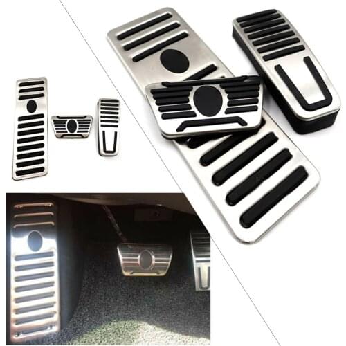 Car Foot Pedal Pad Cover W/ Rest For Maserati Ghibli Quattroporte Levante 2014 2015 2016 2017 2018 AT LHD