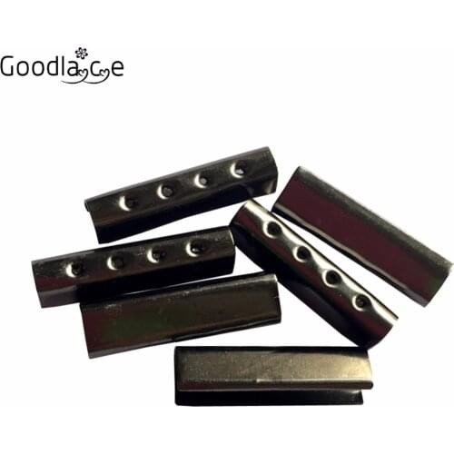 Flat Openning Metal Aglets DIY Shoelaces Repair Replacement Shoe Lace Tips Head 12 PCS Set