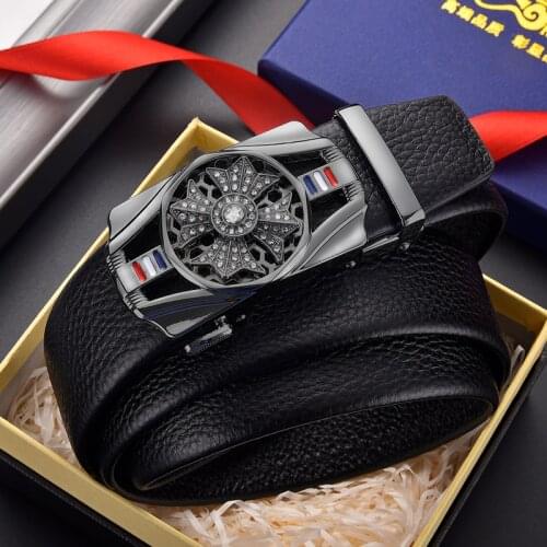 200cm 190 180 170 160 150 140 130cm Oversize Belts for Men Genuine Leather Belt Male Alloy Automatic Buckle Waist Straps Jeans