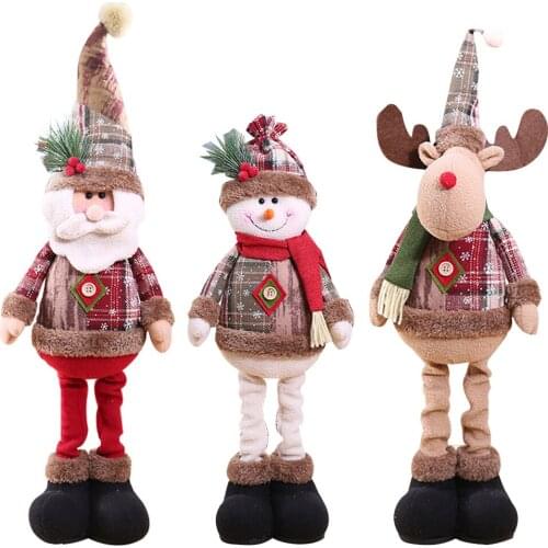 Pcs Christmas Dolls Christmas Decorations For Home Santa Claus Snowman Reindeer Doll Christmas Tree Decorations For Proficient