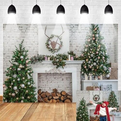 Christmas Backdrop Christmas Interior Photoshoot Backdrop Newborn Children Family Photography Background Photo Studio Props