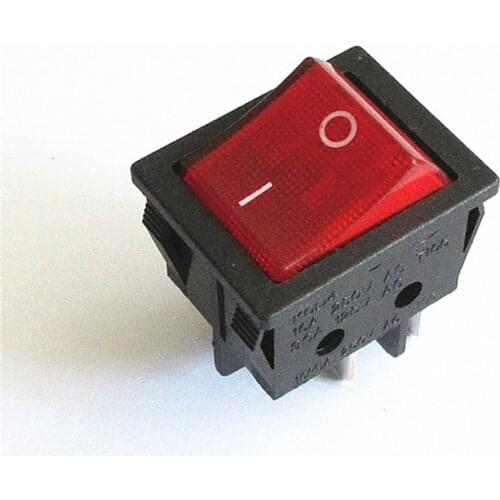 Latching Rocker Switch Power Switch 4 Pins With Light 16A 250VAC 30A 125VAC T8555 KCD4 DPST Welder switch