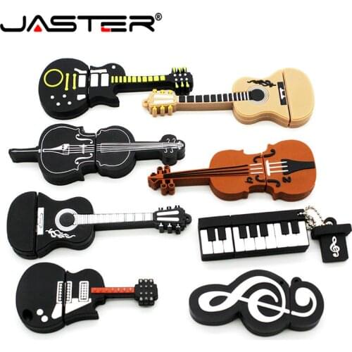 JASTER Music note pen drive musical instrument usb flash drive pendrive 16GB 32GB 64GB cartoon memory stick U disk gift