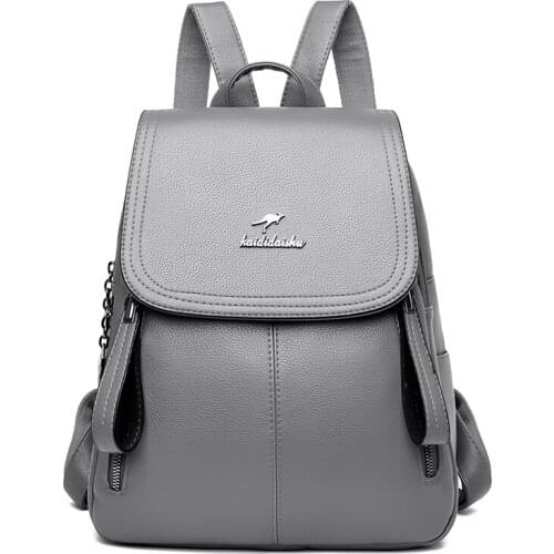 Large Capacity Travel Backpacks 2021 New Women Backpack Designer High Quality Leather Women Bag Fashion School Bags