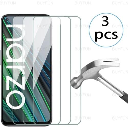 For realem narzo 30 5g glass protective for oppo realme realmy narzo 30 30A Screen Protector armored safety Tempered Glas 1 to 3