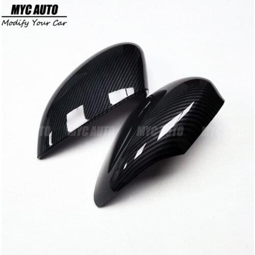 Mirror Cover For Ford Fiesta MK7 2010 2011 20212 2013 2014 2015 2016 Replacement Carbon Look Mirror Cover