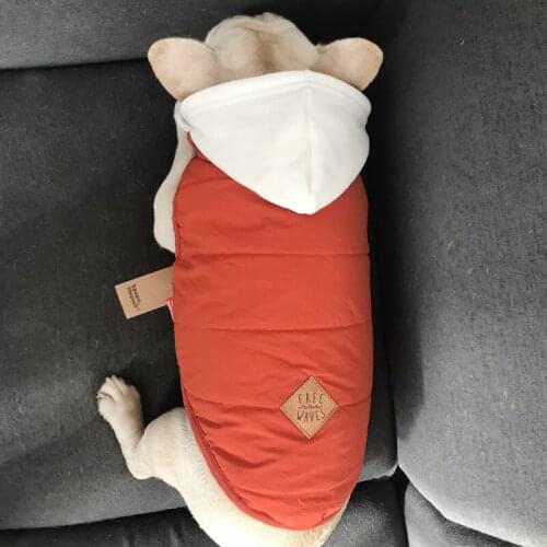 Winter Dog Vest Coat French Bulldog Waistcoat Cotton Dog Jacket for Small Medium Dogs Yorkshire Clothes Puppy Shih Tzu Clothing