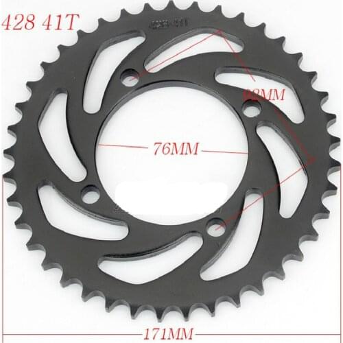 1Pc 428 Chains 41T Motorcycle Chain Sprockets Rear Back Sprocket Cog Tooth Chain Sprocket Drive Gears ATV Motorcycle accessory