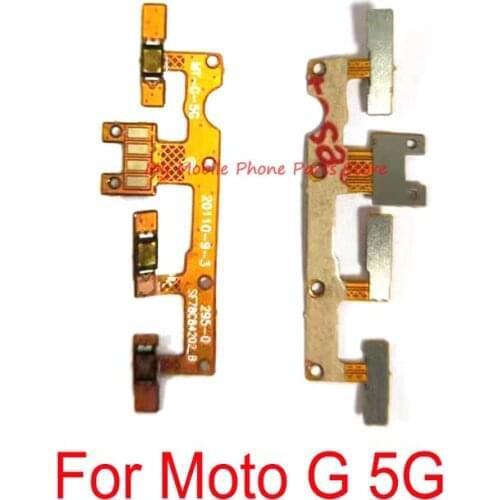 10 PCS Switch ON OFF Power Volume Side Buttons Key Flex Cable For Motorola Moto G 5G G5g Power Volume Flex Cable Repair Parts