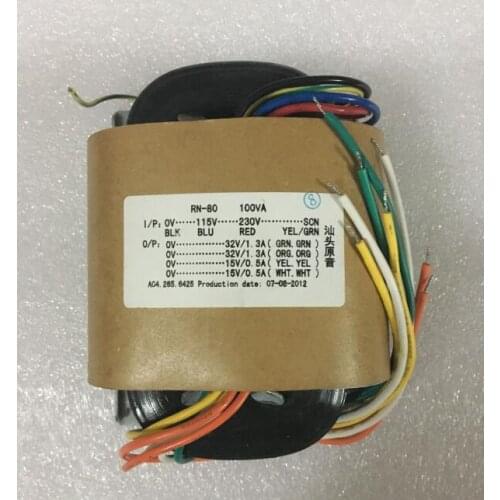 100VA HIFI Amplifier R Type Transformer 20V(2.2A)*2+12V(0.5A)*2