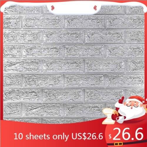 3D Brick Wall Stickers High quality Waterproof XPE Foam for Living Room Bedroom DIY Self adhesive Wallpaper Art home Wall Decor