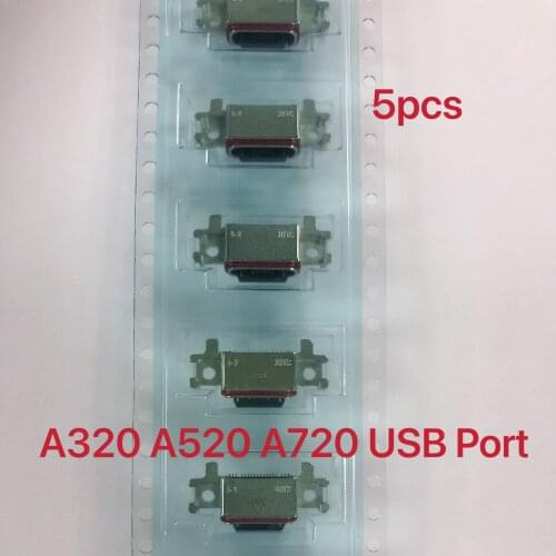 5pcs USB Dock Connector for SamSung Galaxy A320 A520 A720 2017 Charging Charger Port Micro Socket A3 A5 A7 Parts