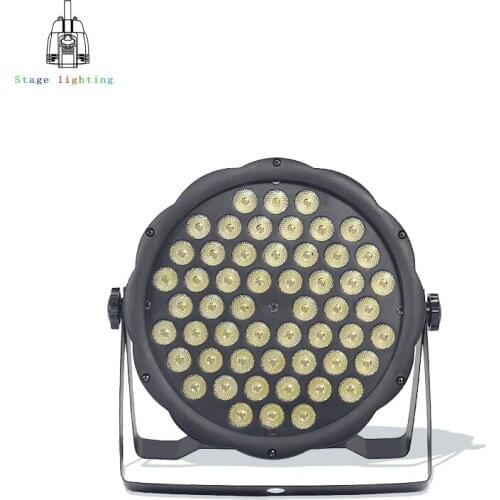 54x3W RGBW LED Par Light Disco Wash Light Equipment 8 Channels DMX512 LED Uplights Strobe Stage Lighting Effect 54*3w UV Light