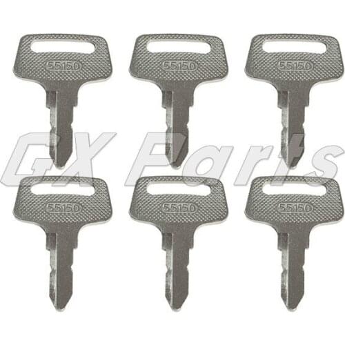 6) Ignition Switch Key 1900-0916 430-158 For Kubota Tractor G1700 G1800 G1800S G1900 F2260 F2560 F2560E ZD18 ZD21
